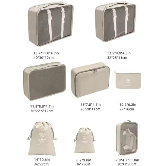 Set Organizador de Viaje Impermeable Set Organizador de Viaje Impermeable